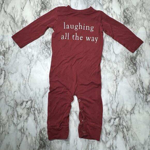 KATE QUINN Jingle Bells Laughing All The Way Baby Gown Size 6-12 Month Christmas - Picture 2 of 4